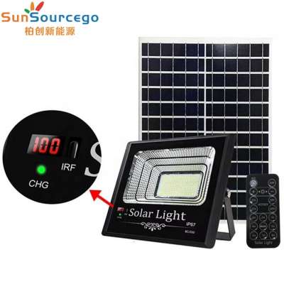 IP67 30W 40W 60W 100W 200W Outdoor Mini Rechargeable Solar LED Flood Light